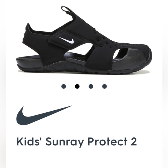 Nike Sunray Size 10c Black Sandal - Picture 1 of 11